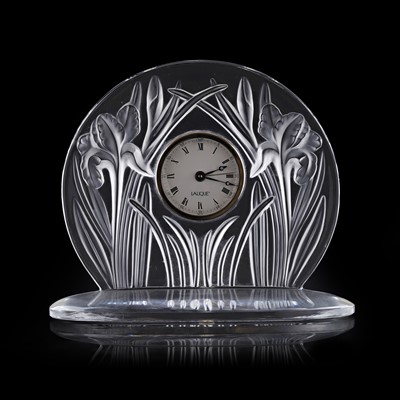 Lot 103 - A Lalique 'Iris' timepiece
