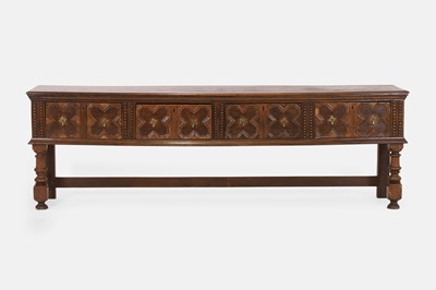 Lot 629 - A James II oak dresser base