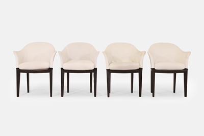 Lot 28 - A set of four upholstered dining chairs by Massimo Scolari for Giorgetti