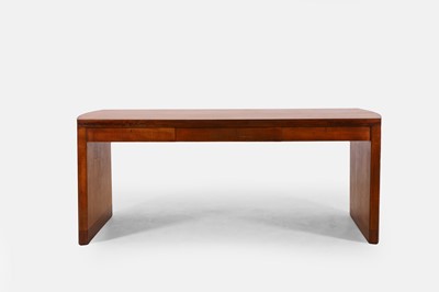 Lot 70 - An Art Deco satinwood and sycamore desk by Frank Whitton for Russell of Broadway