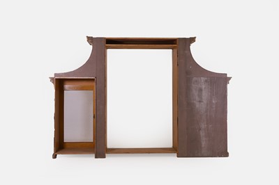 Lot 502 - A large George II-style painted wooden library bookcase