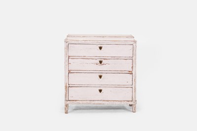 Lot 58 - A Gustavian painted pine commode