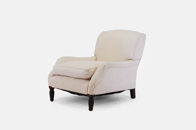 Lot 56 - A late Victorian upholstered armchair by Trollope & Sons