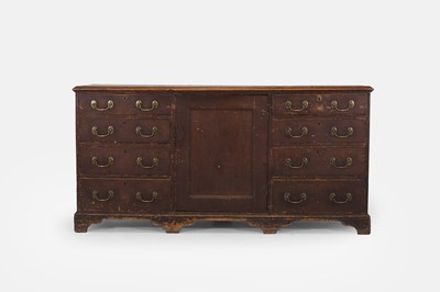 Lot 45 - A George III painted pine dresser