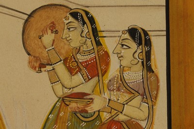 Lot 253 - Four Indian illustrations from a Baramasa series