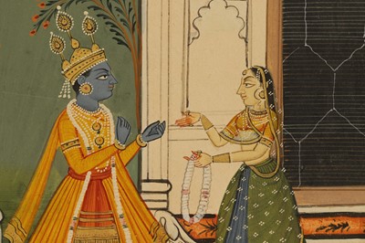 Lot 253 - Four Indian illustrations from a Baramasa series