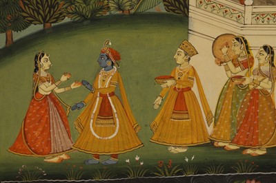Lot 253 - Four Indian illustrations from a Baramasa series