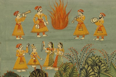 Lot 253 - Four Indian illustrations from a Baramasa series