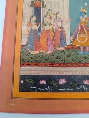 Lot 253 - Four Indian illustrations from a Baramasa series