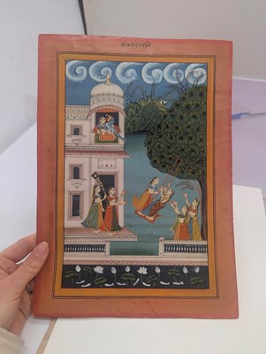 Lot 253 - Four Indian illustrations from a Baramasa series