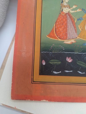 Lot 253 - Four Indian illustrations from a Baramasa series