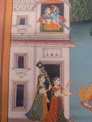 Lot 253 - Four Indian illustrations from a Baramasa series