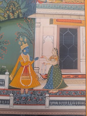 Lot 253 - Four Indian illustrations from a Baramasa series