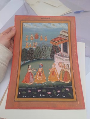 Lot 253 - Four Indian illustrations from a Baramasa series