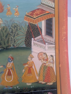 Lot 253 - Four Indian illustrations from a Baramasa series