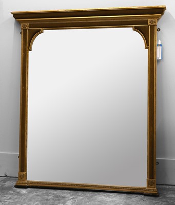 Lot 491 - A Victorian giltwood overmantel mirror