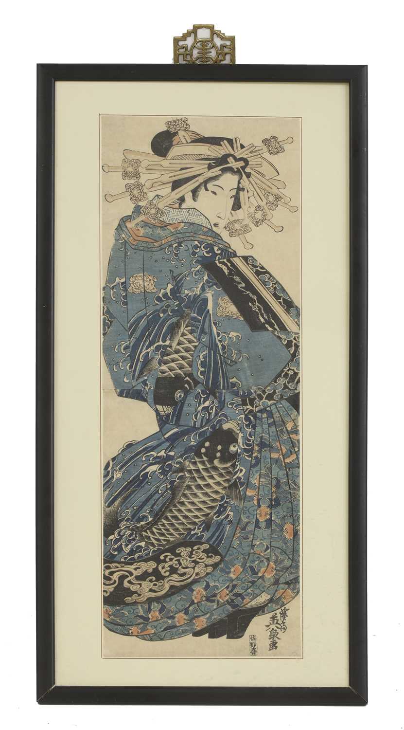 Lot 55 - Keisai Eisen (Japanese, 1790-1848)