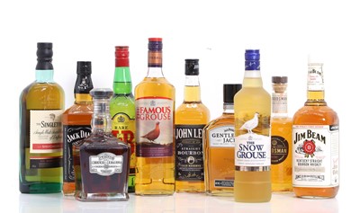 Lot 393 - A selection of whiskies