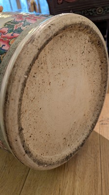 Lot 3 - A pair of large Canton 'butterfly' vases
