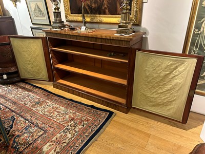 Lot 383 - A pair of Regency mahogany side cabinets