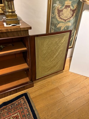 Lot 383 - A pair of Regency mahogany side cabinets