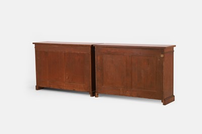Lot 383 - A pair of Regency mahogany side cabinets