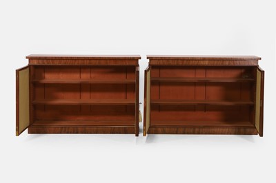 Lot 383 - A pair of Regency mahogany side cabinets