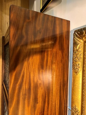 Lot 383 - A pair of Regency mahogany side cabinets