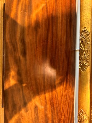 Lot 383 - A pair of Regency mahogany side cabinets