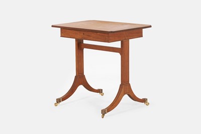Lot 395 - A small George III mahogany side table