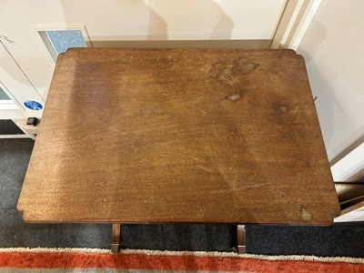 Lot 395 - A small George III mahogany side table
