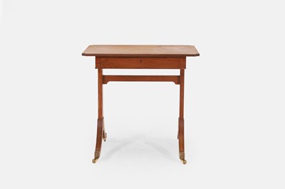 Lot 395 - A small George III mahogany side table