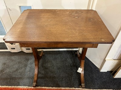 Lot 395 - A small George III mahogany side table
