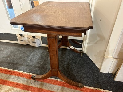 Lot 395 - A small George III mahogany side table