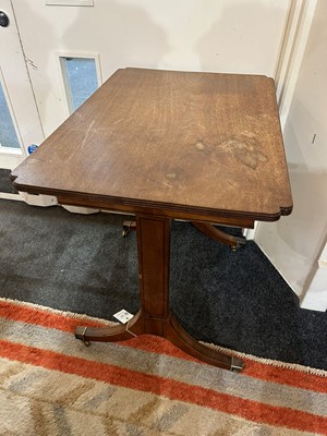 Lot 395 - A small George III mahogany side table