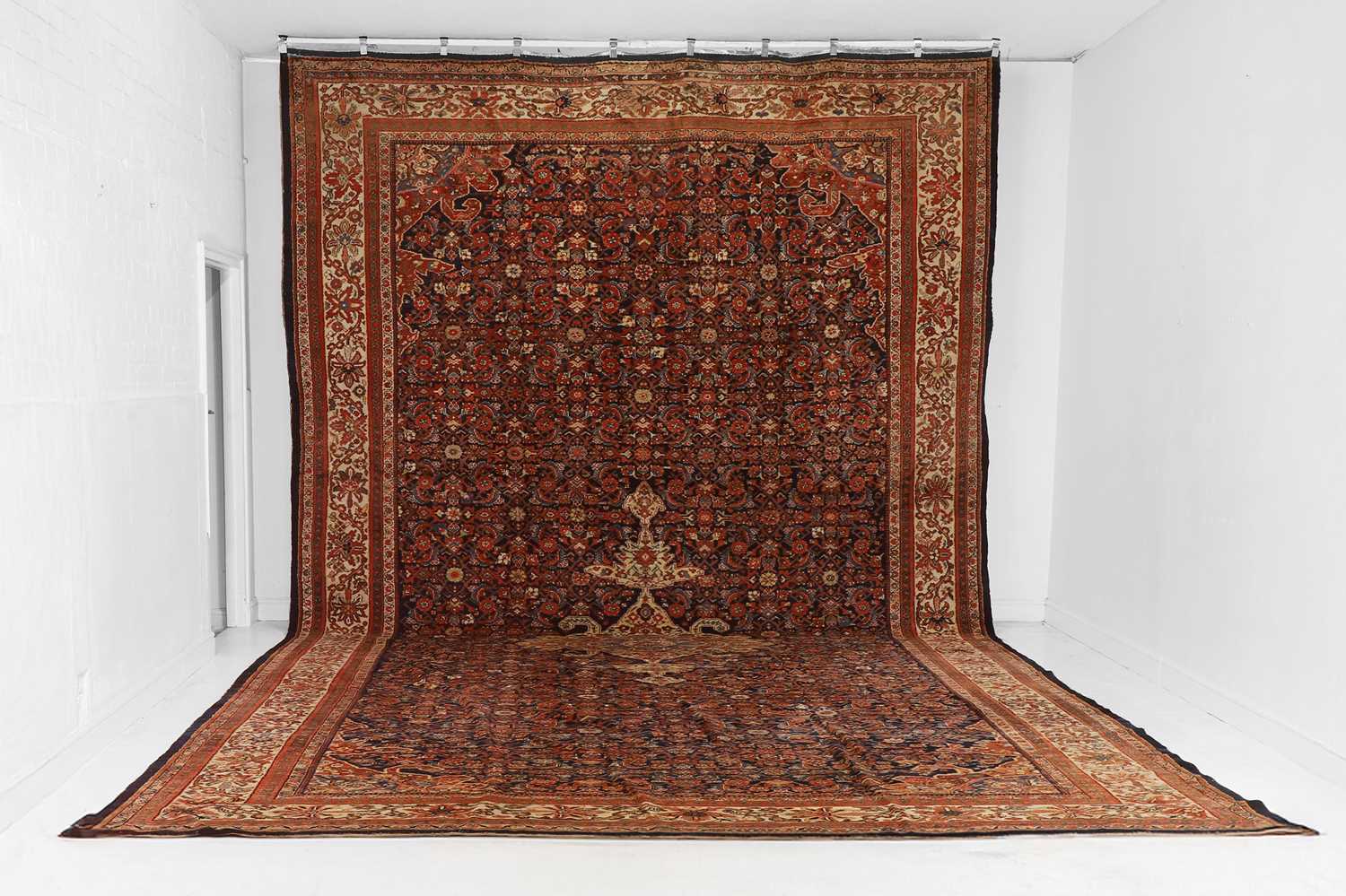 Lot 439 - A large Persian Feraghan wool carpet