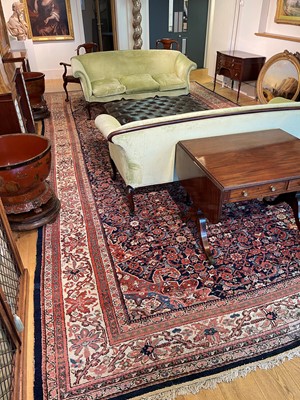 Lot 439 - A large Persian Feraghan wool carpet