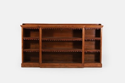 Lot 451 - A golden oak low library bookcase