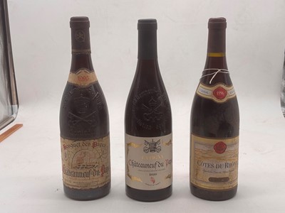 Lot 396 - A selection of Rhone red wines