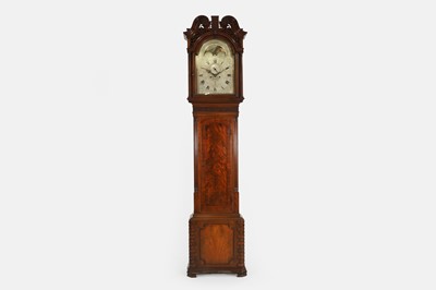 Lot 608 - A George III mahogany eight-day longcase clock