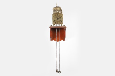 Lot 295 - A brass lantern clock by John Fordham of Dunmow