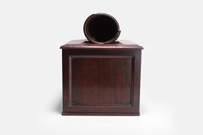 Lot 335 - A mahogany ballot box