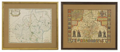 Lot 20 - Two Maps: Speed, J: Cambridgeshire described with the division of the hundreds