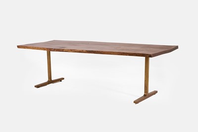 Lot 292 - A live-edge tree slice dining table