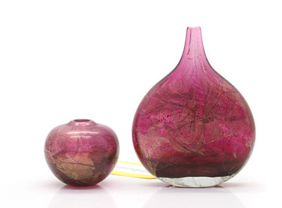 Lot 151 - Two studio glass vases