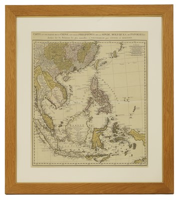 Lot 4 - Map of CHINA: Carte D’une partie De La Chine, Les Isles Philippines, De La Sonde