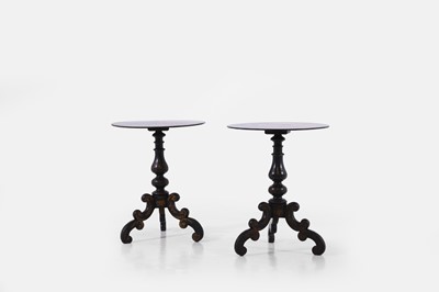 Lot 669 - A pair of lacquered occasional tables