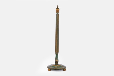 Lot 211 - A japanned standard lamp
