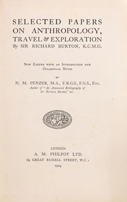 Lot 222 - First Edn- BURTON, Richard F: Pilgrimage to El Medinah and Meccah, in THREE volumes.