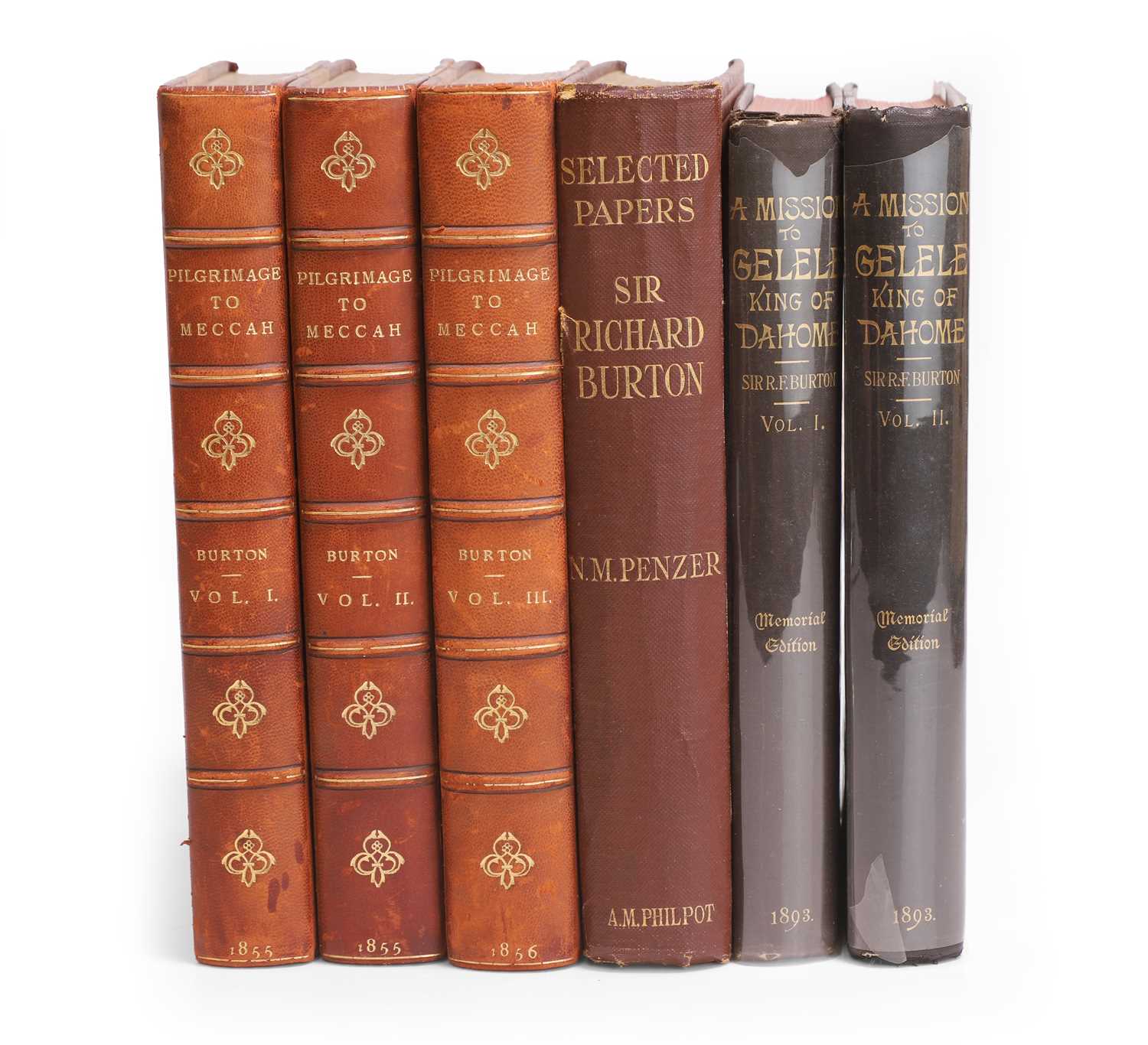 Lot 222 - First Edn- BURTON, Richard F: Pilgrimage to El Medinah and Meccah, in THREE volumes.